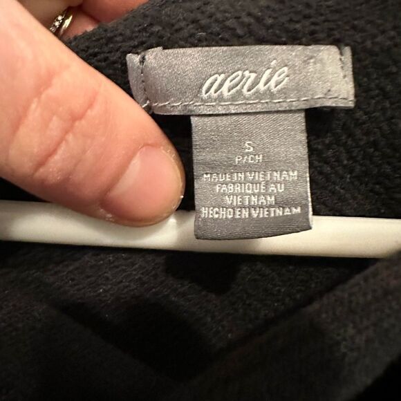 Aerie lace up hoodie black - Picture 4 of 4